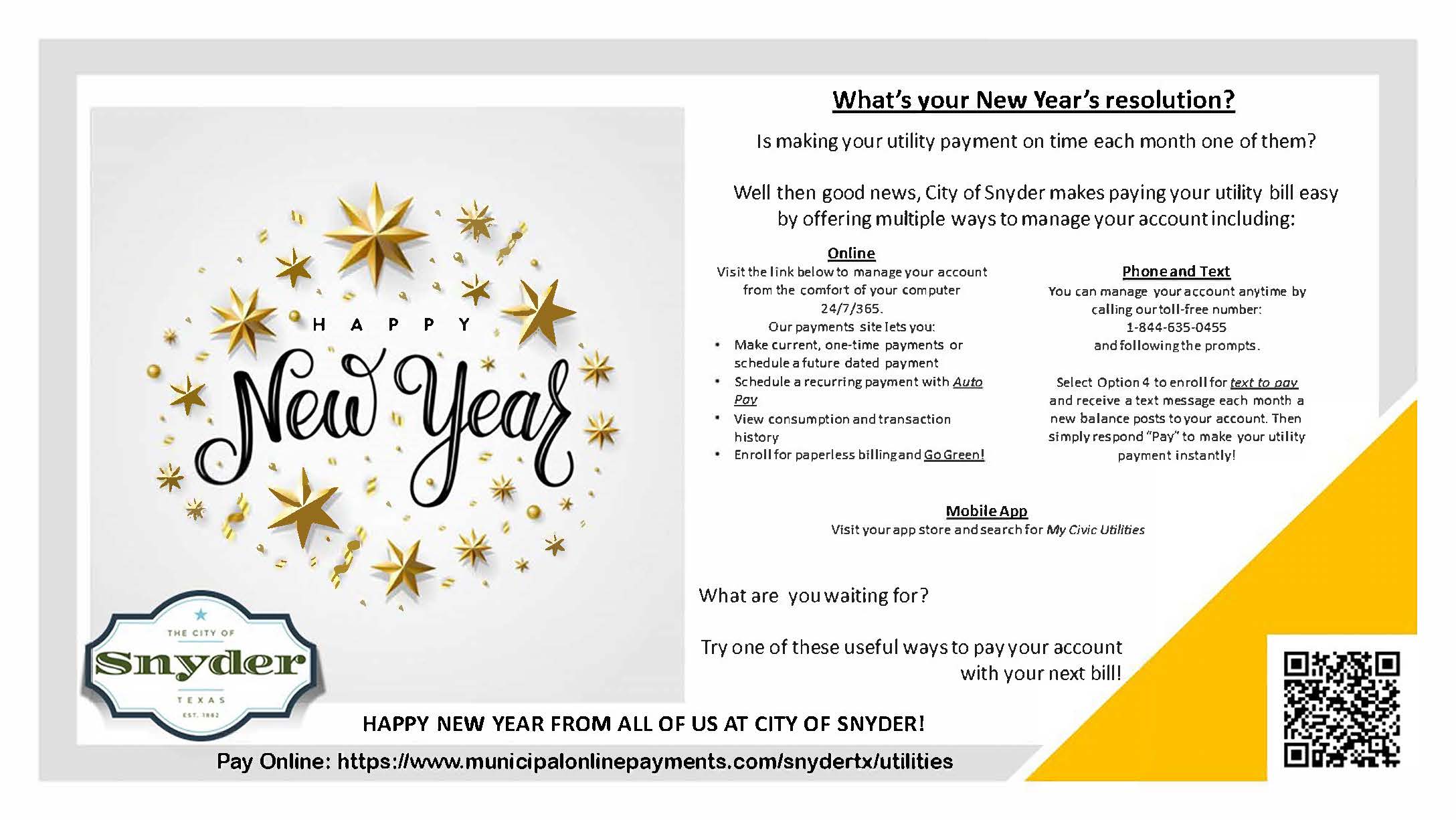 Incode Social Media New Year Many Ways to Pay